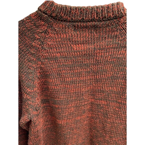 Vintage Women’s Medium 100% Pure Wool Sweater Dark Red Warm Thick - Picture 4 of 5